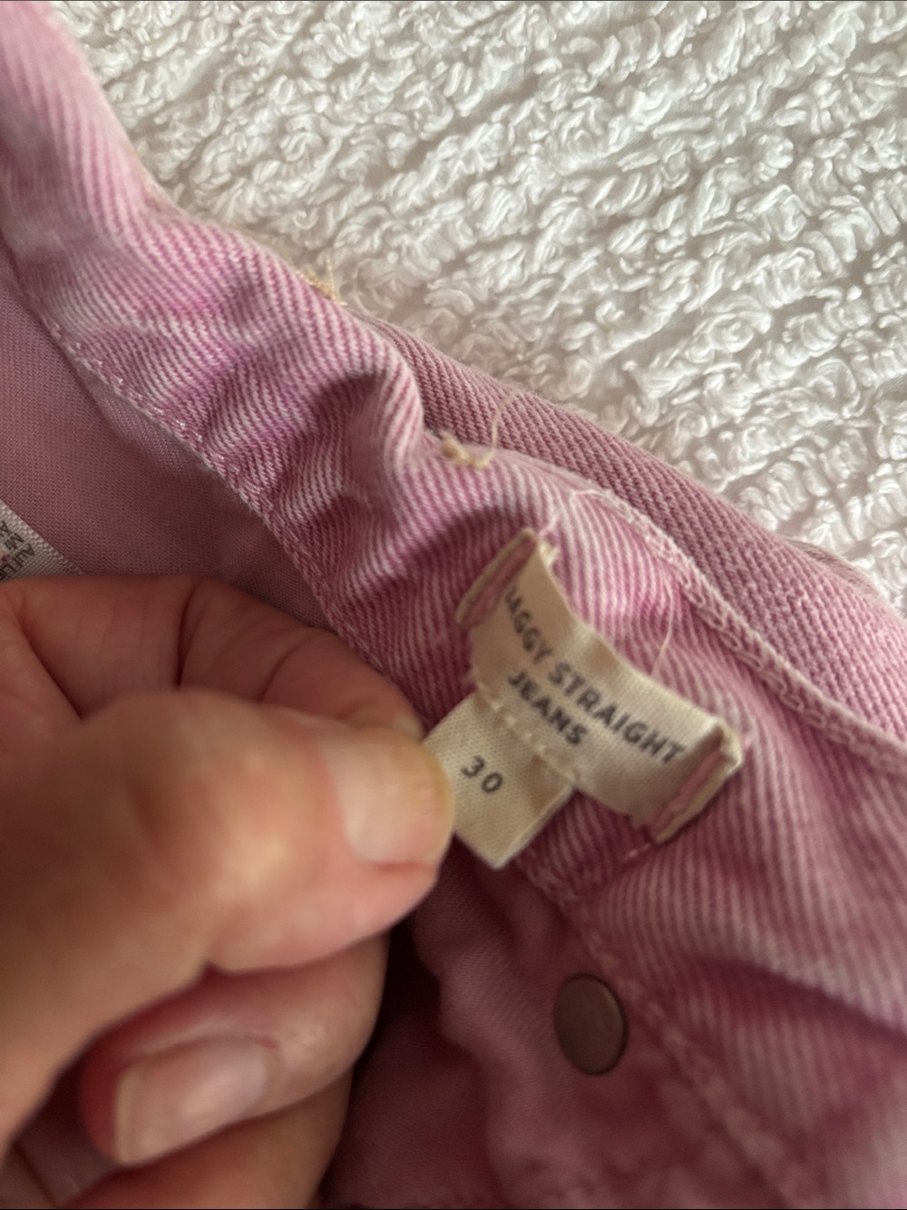 Madewell Dusty Pink Highrise Classic 5 pocket Jeans. Sz 30P - Picture 3 of 9